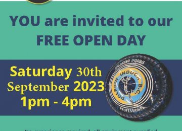 OPEN DAY - Sept 30th 2023 (1pm to 4pm)